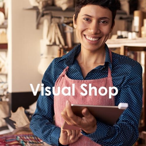 Visual Shop logo web designer