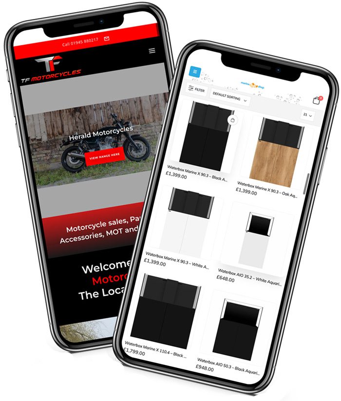 ecommerce website design devices