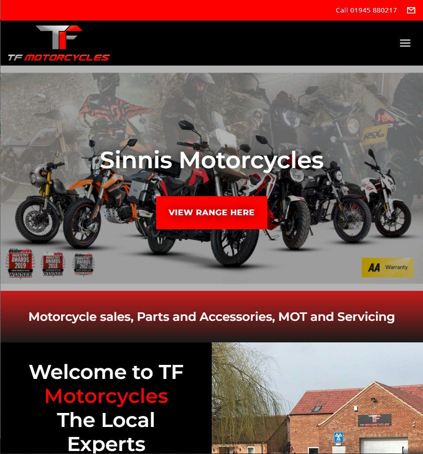 wisbech web design tf motorcycles
