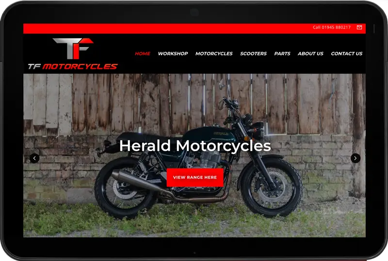 web design wisbech tf motorcycles