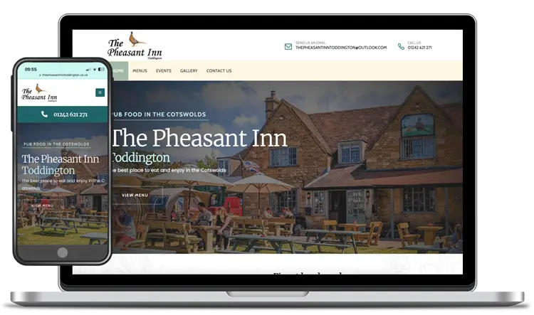 web design lincolnshire uk the cotswolds pheasant inn